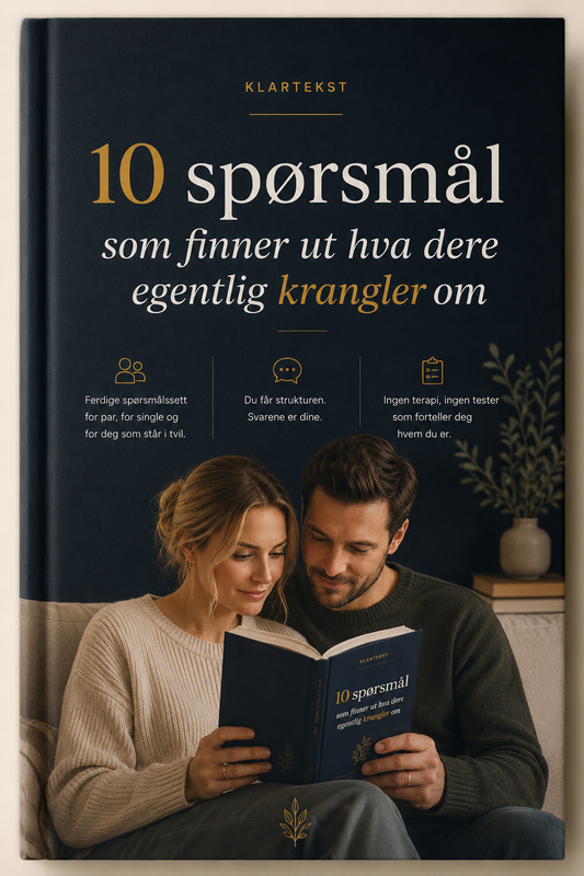 Kranglekartet - 10 spørsmål som finner ut hva dere egentlig krangler om